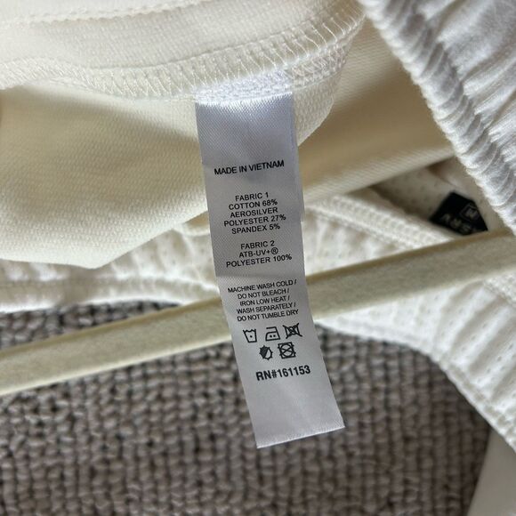 ASRV Joggers Mens Medium Cream Sweatpants DSG 0956 Micro Terry Gym Tech - Picture 8 of 13